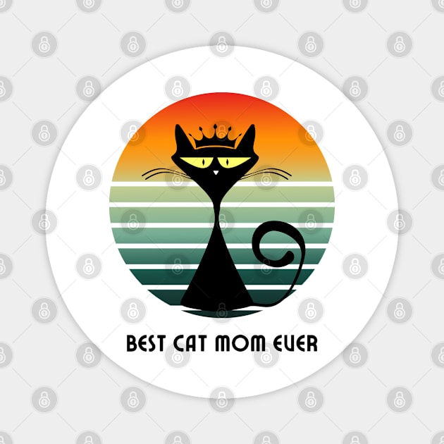 Best cat mom euer Magnet by Teeeshirt